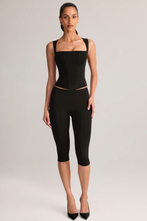 Modal Square-Neck Top in Black - Image 6