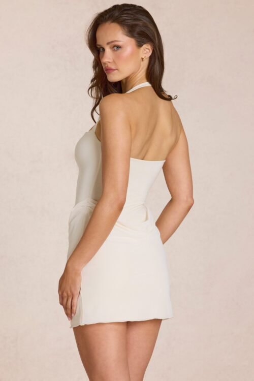 Modal Mini Dress in Ivory - Image 3