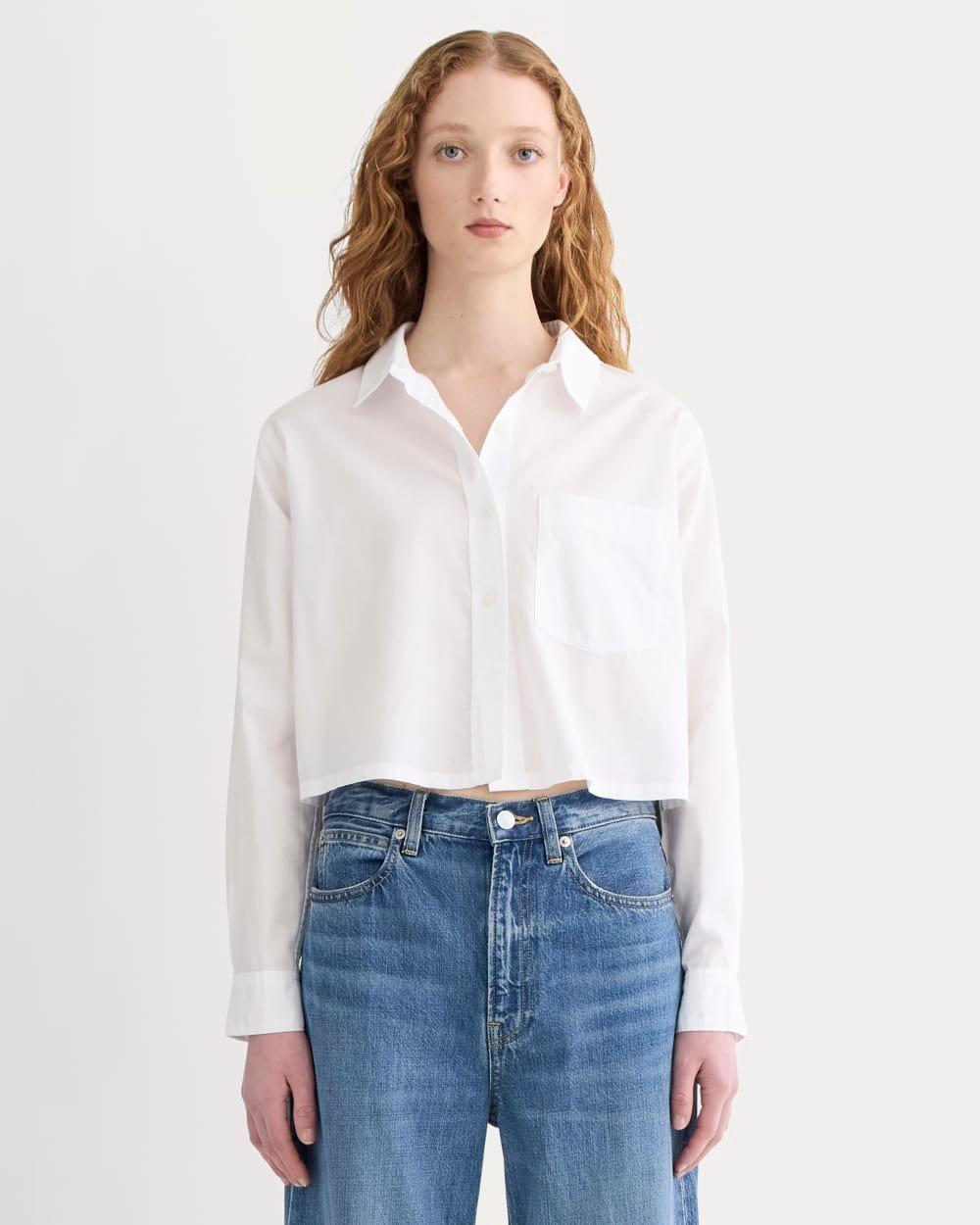 a5df2a6b_1275 The Way-Short Shirt in Silky Cotton | White - Image 1