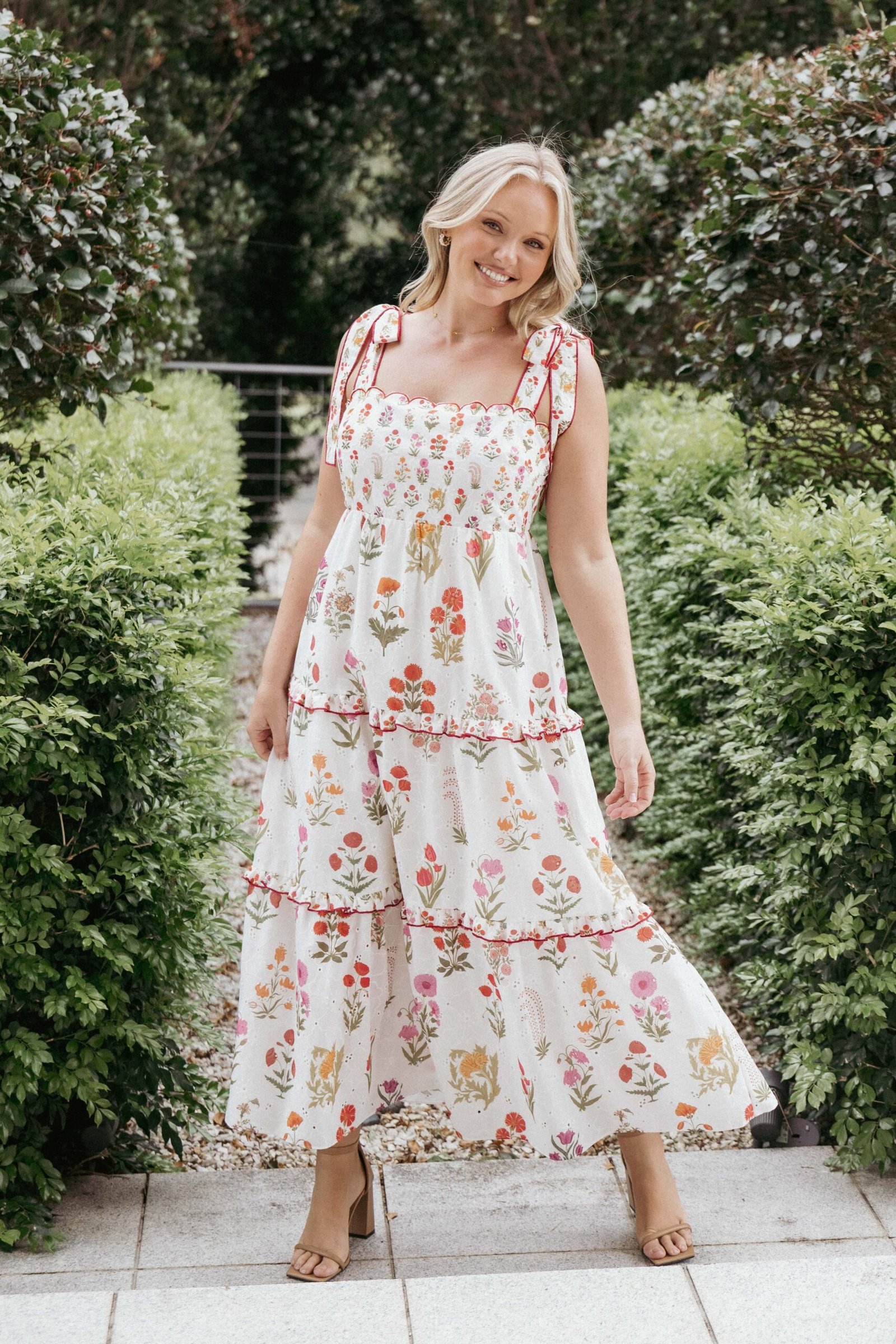 petal-and-pup-usa-dresses-aurelia-maxi-dress-white-floral-1151339184 Aurelia Maxi Dress - White Floral - Image 1