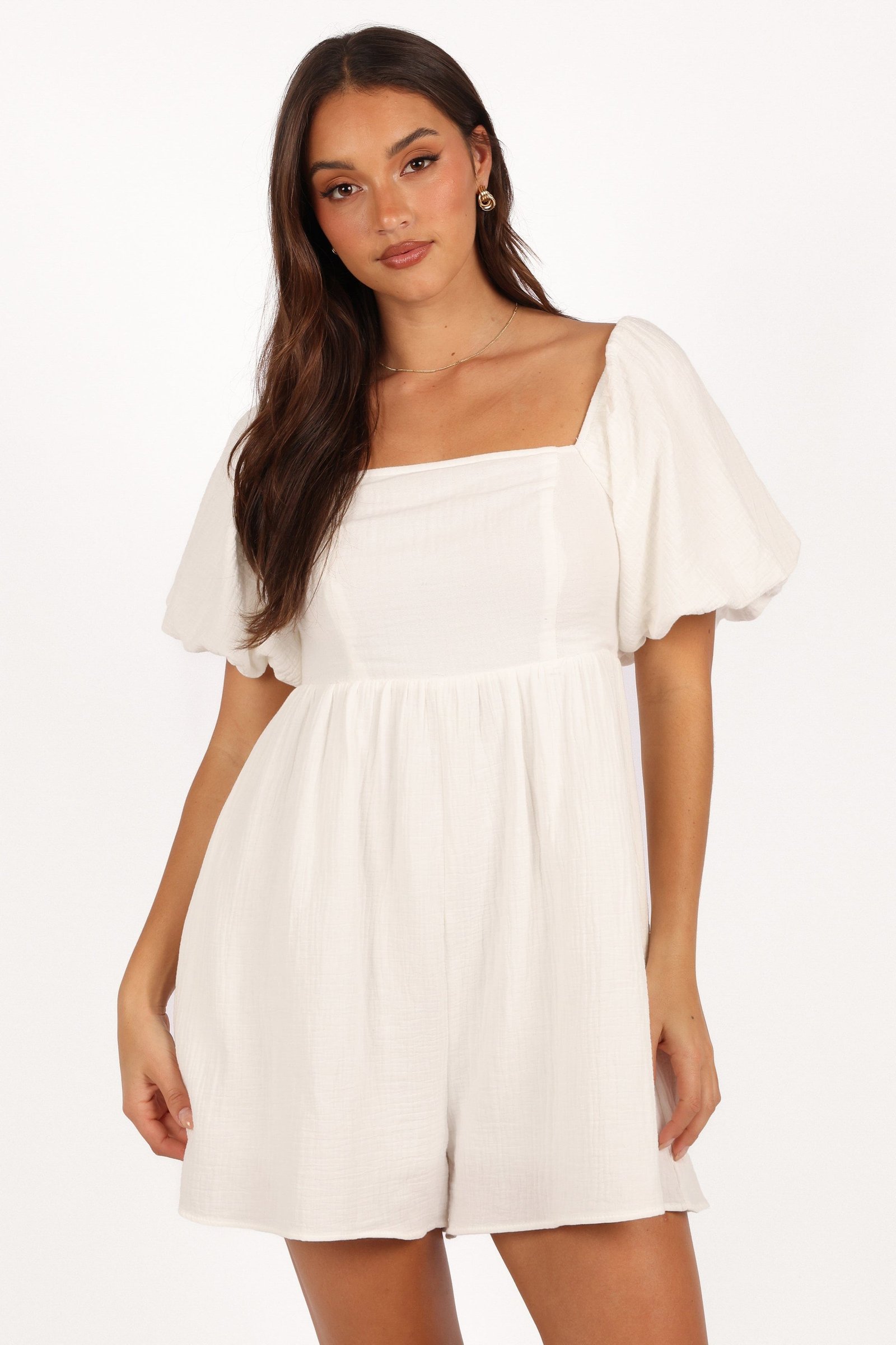 petal-and-pup-usa-playsuits-elise-romper-white-1062132614 Elise Romper - White - Image 1
